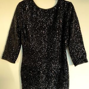 Black Sequin mini dress